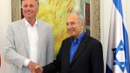 Jerusalem (24.4.2009) - setkání s Šimonem Peresem/meeting with Simon Peres