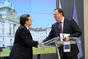Tisková konference po setkání předsedy vlády Petra Nečase s předsedou Evropské komise José Manuelem Barrosem, 3. dubna 2013