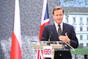 Tisková konference po jednání britského předsedy vlády Davida Camerona s premiérem Petrem Nečasem, 23. června 2011
