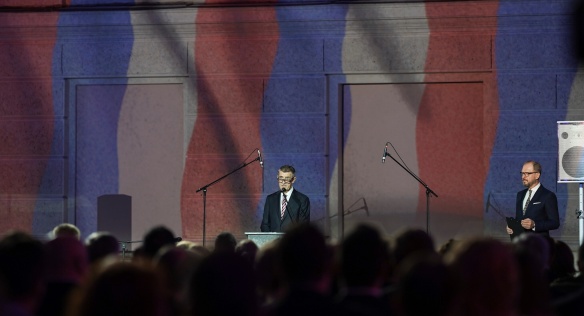 Premiér Andrej Babiš přednesl projev na slavnostním shromáždění k 30. výročí 17. listopadu 1989 v Národním muzeu, 17. listopadu 2019.
