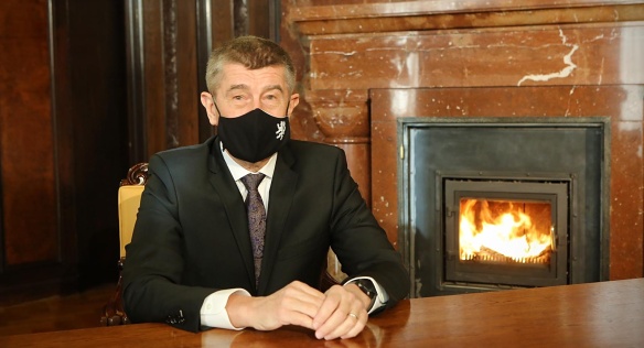 Novoroční projev předsedy vlády z Kramářovy vily.