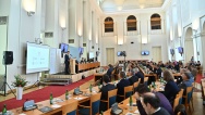 Předseda vlády Andrej Babiš zahájil v Černínském paláci konferenci Český národní zájem, 14. května 2019.