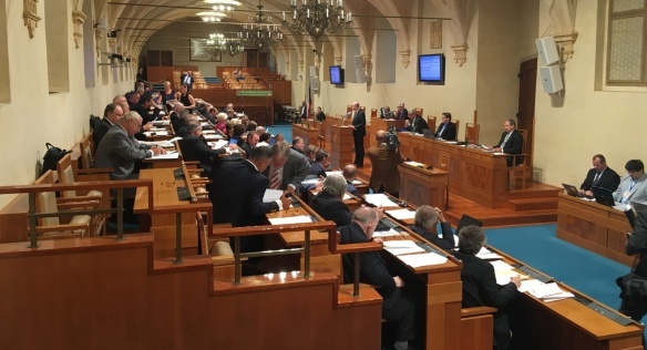 Vystoupení předsedy vlády Bohuslava Sobotky v Senátu.