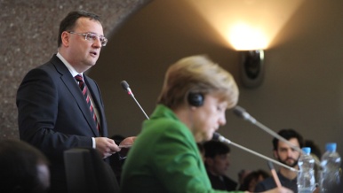 Lecture by Prime Minister Petr Nečas on the occasion of his joint appearance with Federal Chancellor Angela Merkel at the Law Faculty of Charles University on 3rd April 2012.