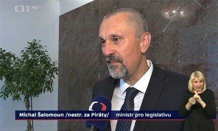 Ministr pro legislativu a předseda Legislativní rady vlády Michal Šalomoun