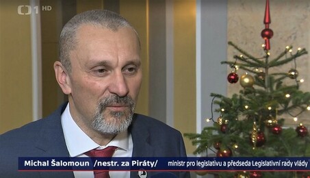 Ministr pro legislativu a předseda Legislativní rady vlády Michal Šalomoun, 21. 12. 2022