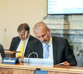 Ministr pro legislativu a předseda LRV Michal Šalomoun na jednání vlády 26. 7. 2023