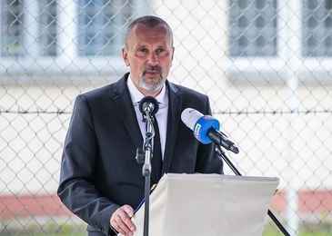 Ministr pro legislativu Michal Šalomoun za vládu uctil památku Milady Horákové, Věznice Pankrác, 27. 6. 2023