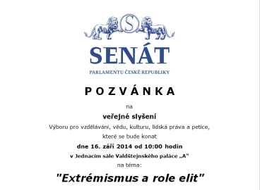 20140915_seminar Extremismus a role elit-v Senatu_pozvanka