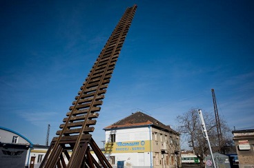 Památník připomínajícího holocaust českých občanů - nádraží Praha-Bubny