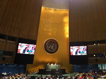 59. zasedání Komise OSN pro postavení žen - M. Štěpánková hovoří na plénu