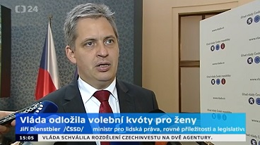 Komentář min. Dienstbiera k volebním kvótám pro ženy