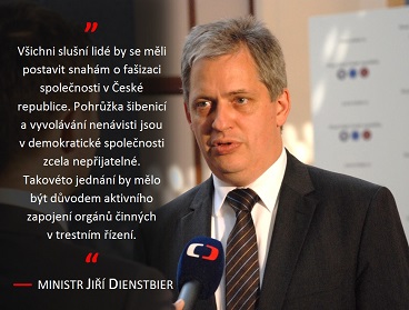 Pohrůžka šibenicí je podle Dienstbiera v demokratické společnosti zcela nepřijatelná