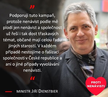 Ministr Dienstbier si připomíná Den obětí zločinu z nenávisti