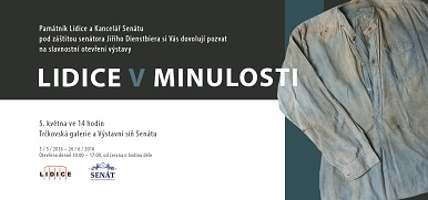 Ministr Dienstbier otevře v Senátu výstavu „Lidice v minulosti“ - pozvánka