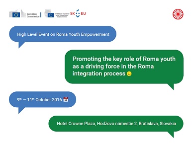 Konference High Level Event on Roma Youth Empowerment v Bratislavě