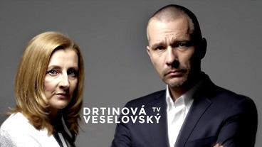 Internetová televize DVTV - Drtinová a Veselovský