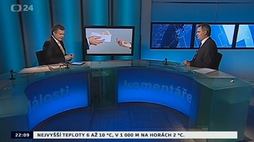 Ministr Dienstbier s Danielem Takáčem v pořadu Události, komentáře
