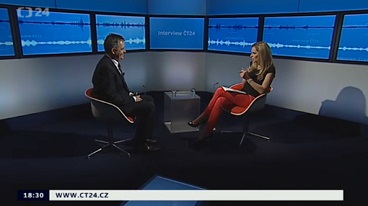 Ministr Dienstbier v Interview ČT24