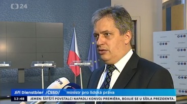 ČT 24 - ministr Diennstbier - k výsledkům jednání vlády