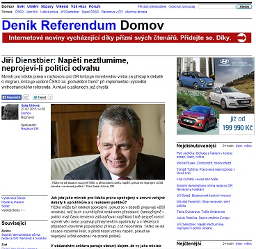 Rozhovor s Jiřím Dienstbierem na Deník Referendum