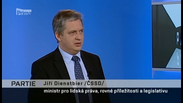 Partie: Ministr Jiří Dienstbier hostem Terezie Kašparovské v TV Prima