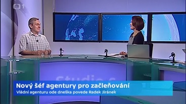 ČT 24 (Studio 6): Nový ředitel Agentury pro sociální začleňování Radek Jiránek