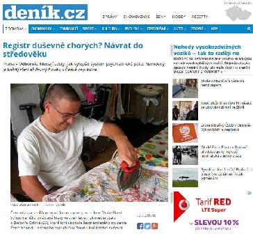 Deník.cz: Registr duševně chorých? Návrat do středověku