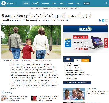 Aktuálně.cz: S partnerkou vychovává dvě děti, podle práva ale jejich matkou není. Na nový zákon čeká už rok