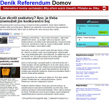 Deník Referendum: Lze zkrotit exekutory? Ano: je třeba znemožnit jim konkurenční boj