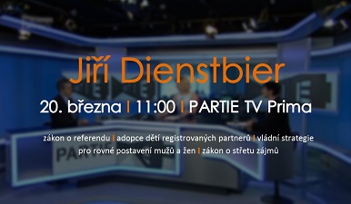 Avízo - Ministr Dienstbier hostem nedělní Partie TV Prima