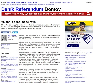 Deník Referendum: Všichni se rodí sobě rovni
