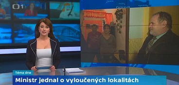 ČT 1: Ministr jednal o vyloučených lokalitách