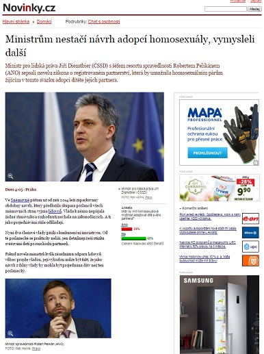 Právo: Ministrům nestačí návrh adopcí homosexuály, vymysleli další