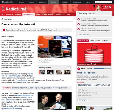 Český rozhlas - Dvacet minut Radiožurnálu