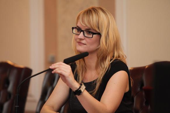 Ředitelka odboru pro koordinaci boje s korupcí Eva Kyzourová, 17. ledna 2012