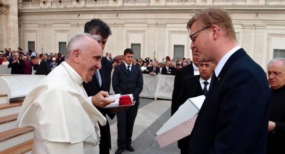 Vicepremiér Bělobrádek na generální audienci u papeže Františka Zdroj: Jiří Mihola
