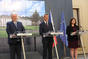 Jednání zhodnotili premiér A. Babiš, ministryně práce a sociálních věcí J. Maláčová a ministr zemědělství M. Toman, 2.září 2019.
