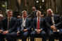 V katedrále sv. Petra se premiér Fiala zúčastnil ceremoniálu u příležitosti zahájení zemské výstavy, 9. května 2023.