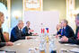 Meeting of the Czech delegation headed by Prime Minister Fiala with Austrian President Van der Bellen and his team, 4 December 2023.