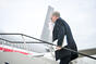 Prime Minister Petr Fiala heads back to Prague from Brussels on 15 December 2023.