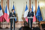 Czech Prime Minister Petr Fiala praised the excellent relations between the two countries at a joint press conference, 5 March 2024.