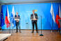 Premiér Petr Fiala a ministerský předseda Svobodného státu Bavorsko Marcus Söder na tiskové konferenci, 8. července 2024.