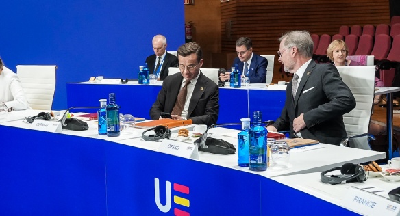 Za účasti českého premiéra Petra Fialy proběhl ve španělské Granadě neformální summit Evropské rady, 6. října 2023.