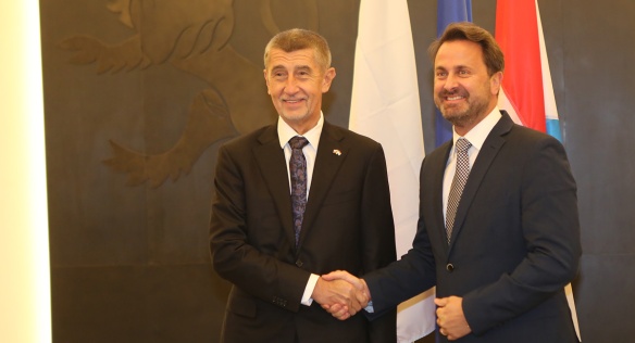 Premiéra Babiše přijal ve svém paláci velkovévoda Lucemburský Jindřich, 8. listopadu 2019.