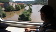 Kyvadlová doprava na druhý břeh v Ústí nad Labem, 5. června 2013 