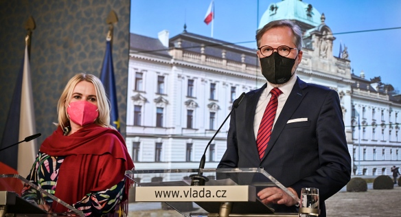 Tisková konference po jednání Bezpečnostní rady státu, 1. února 2022.