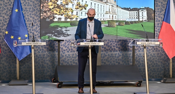 Tisková konference po jednání Rady pro výzkum, vývoj a inovace, 26. listopadu 2021.