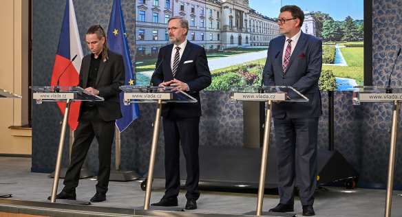 Tisková konference po jednání vlády, 27. října 2022.