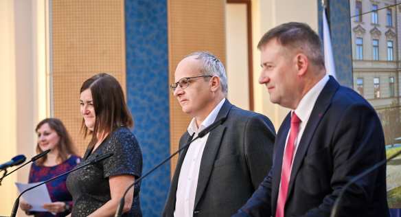 Tisková konference po jednání Rady pro výzkum, vývoj a inovace, 30. září 2022.